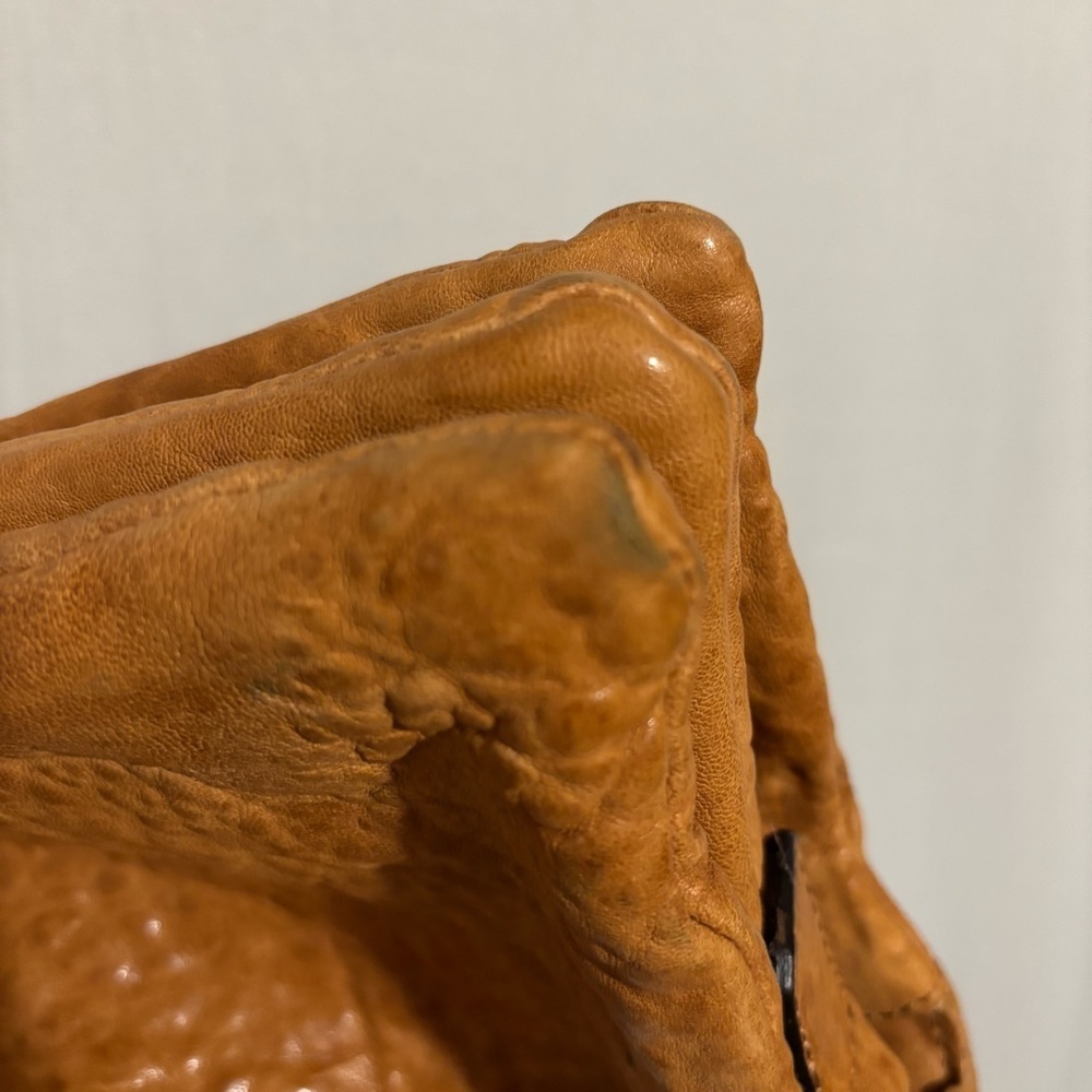 Maxon Collection Pebbled Genuine Leather Crossbody Purse made in Italy zipper - Picture 8 of 14